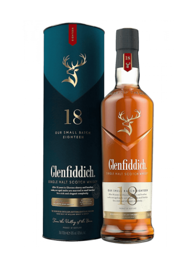 Scotch Whiskey - Glenfiddich Single Malt - 18 Years Old 70cl (Astucciato)