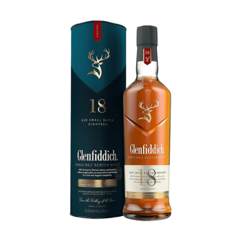 Scotch Whiskey - Glenfiddich Single Malt - 18 Years Old 70cl (Astucciato)